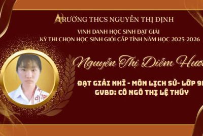 Vinh danh học sinh đạt thành tích cao tại cuộc thi chọn học sinh giỏi cấp tỉnh năm học 2025-2026